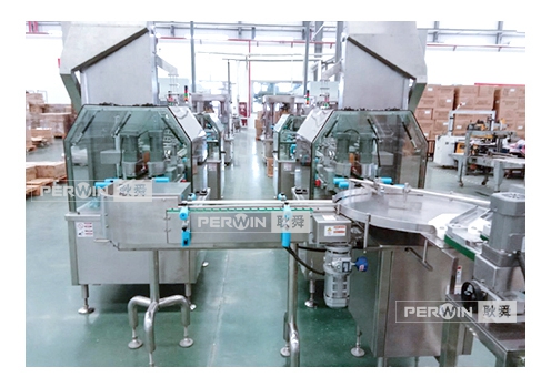High-speed solid freshener filling production line